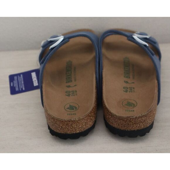 Birkenstock Women's 9 Men's 7 Elemental Blue Vegan Leather Sydney Sandals - Picture 11 of 14